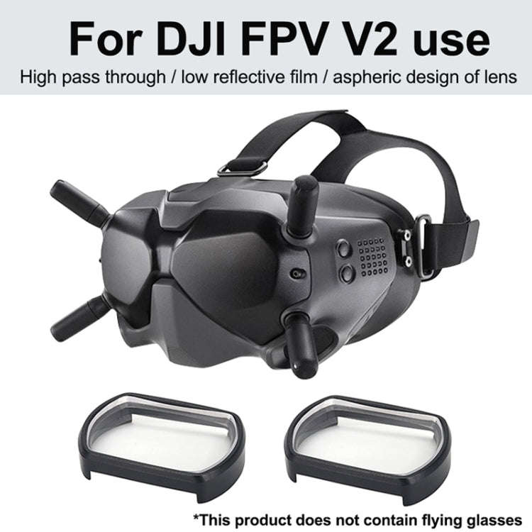 RCSTQ 2 PCS 200 Degree Myopia Glasses Lens Vision Correction Aspherical Lens for DJI FPV Goggles ...