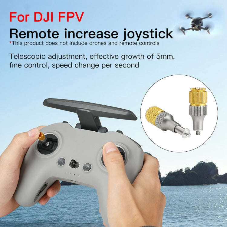 RCSTQ Two-color Retractable Thumb Rocker Joystick for DJI FPV Combo Drone Remote Control, For DJI...