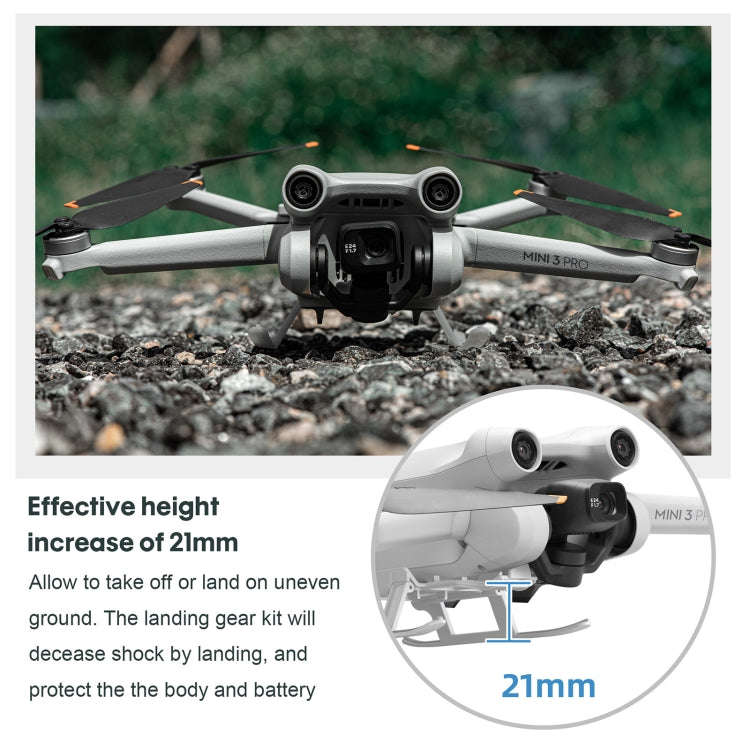 STARTRC Folding Anti-fall Anti-dirt Heightened Landing Gear Training Rack for DJI Mini 3 Pro, For...