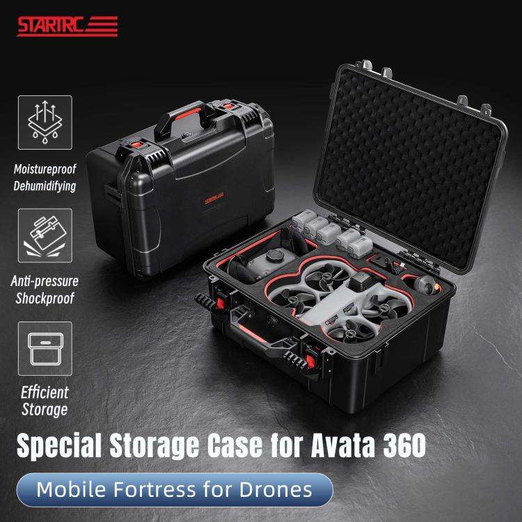 For DJI Avata 360 STARTRC Portable Waterproof Suitcase Motion-Sensing Fly Kit Storage Box, For DJ...