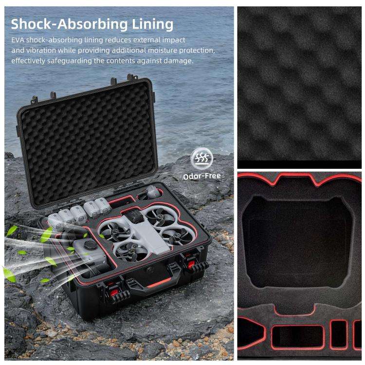 For DJI Avata 360 STARTRC Portable Waterproof Suitcase Motion-Sensing Fly Kit Storage Box, For DJ...