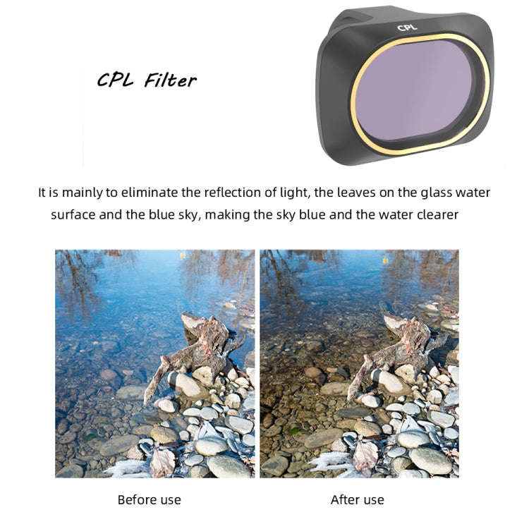JSR Drone 3 in 1 CPL+ND8+ND16 Lens Filter for DJI MAVIC mini, CPL+ND8+ND16