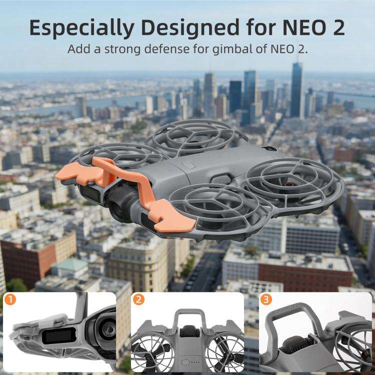 For DJI Neo 2 Sunnylife Quick-Release Gimbal Bumper Drone Lens Camera Guard Bar Protector Bump-pr...