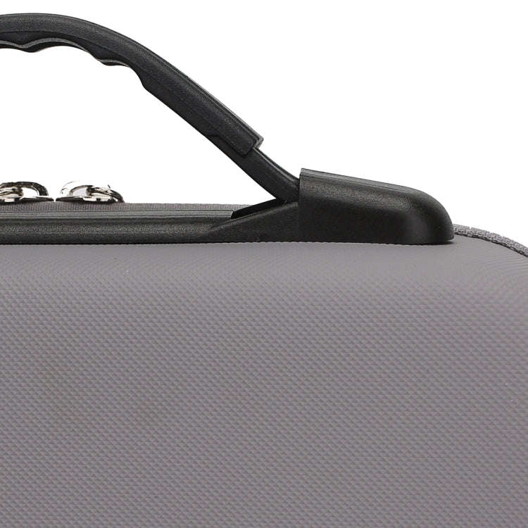 Diamond Texture Shockproof PU Portable Safety Protective Box Storage Bag for DJI Osmo Mobile 4, Grey