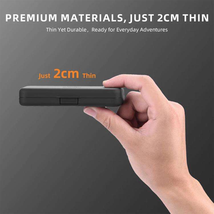 BRDRC Storage Case for DJI Osmo Pocket 3 Filter, TF/SD Card, Wide-Angle & Macro Lens Organizer, F...
