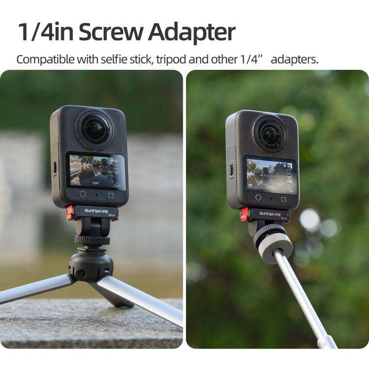 Sunnylife AD118 Sunnylife Cold Shoe Magnetic Quick Release Adapter Mount 1/4 180 Tilt Adjustable ...