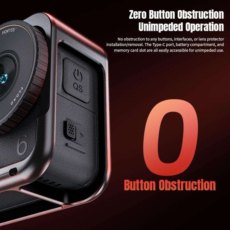 For DJI Osmo Action 6 STARTRC Metal Cage Frame with Cold Shoe, For DJI Osmo Action 6 Metal Cage
