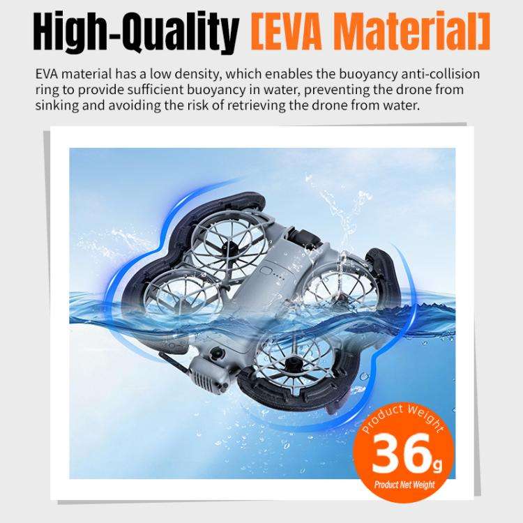 For DJI Neo 2 STARTRC Light Anti-Sink Floating Propeller Guard Bumper, For DJI Neo 2 (Black), For...