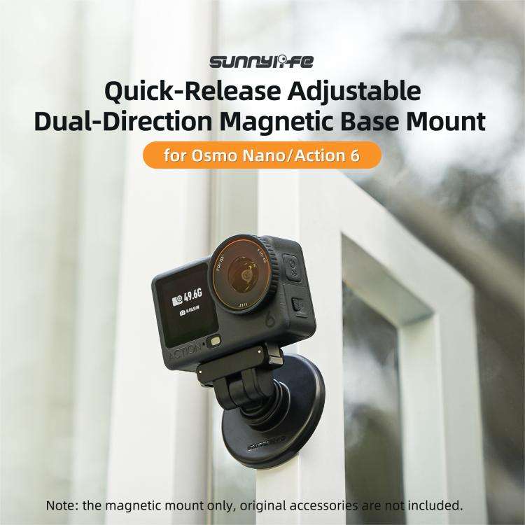 Sunnylife Quick-Release Dual-Direction Magnetic Base Mount 1/4 180 Tilt Adjustable Tabletop Base ...