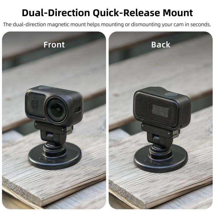 Sunnylife Quick-Release Dual-Direction Magnetic Base Mount 1/4 180 Tilt Adjustable Tabletop Base ...