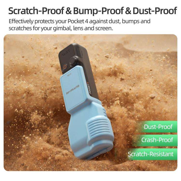 For DJI Osmo Pocket 4 Sunnylife Colorful Gimbal Cover Camera Protector Screen Guard Shield