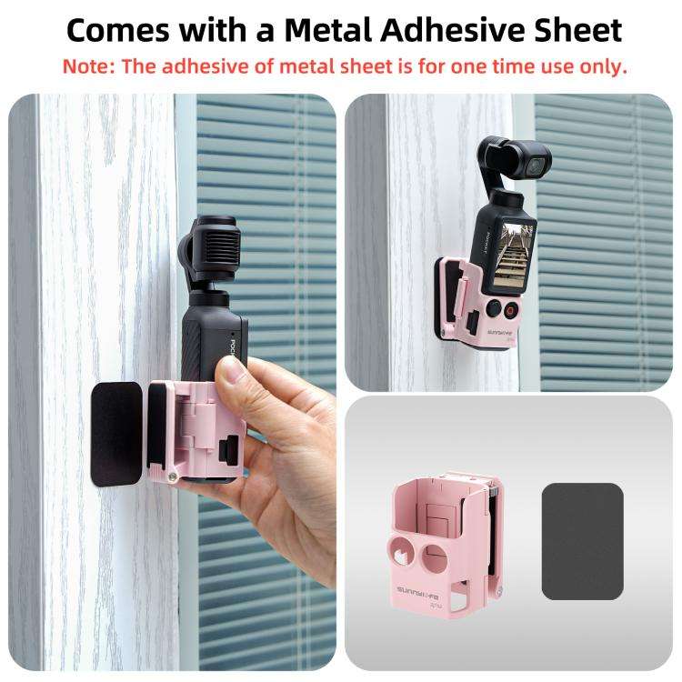 For DJI Osmo Pocket 4 / 3 Sunnylife Multifunctional Magnetic Mount Tabletop Base Bracket Angles A...
