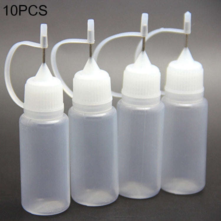 10 PCS PET Pinhole E-cigarette Oil Bottle Capacity: 5ml, 5ml