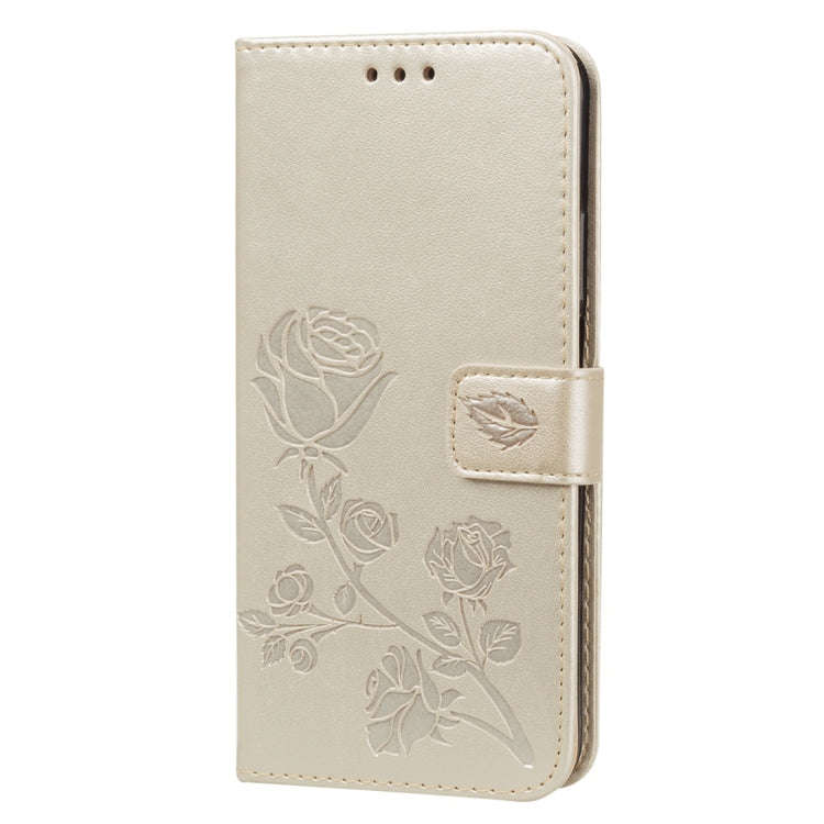 Rose Embossed Horizontal Flip PU Leather Case with Holder & Card Slots & Wallet, for Huawei Honor...