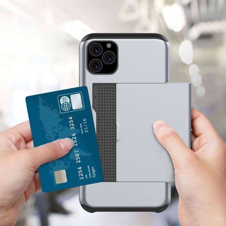 Shockproof Rugged Armor Protective Case with Card Slot, For iPhone 11 Pro