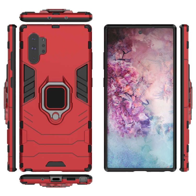 PC + TPU Shockproof Protective Case with Magnetic Ring Holder for Galaxy Note10 Pro