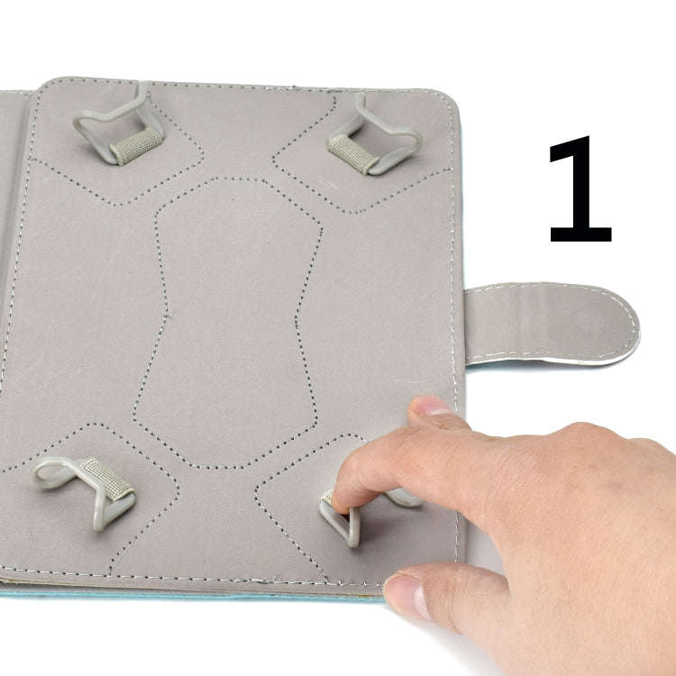 Colored Pattern Drawing Horizontal Flip PU Leather Case with Three-folding Holder & Sleep / Wake-...