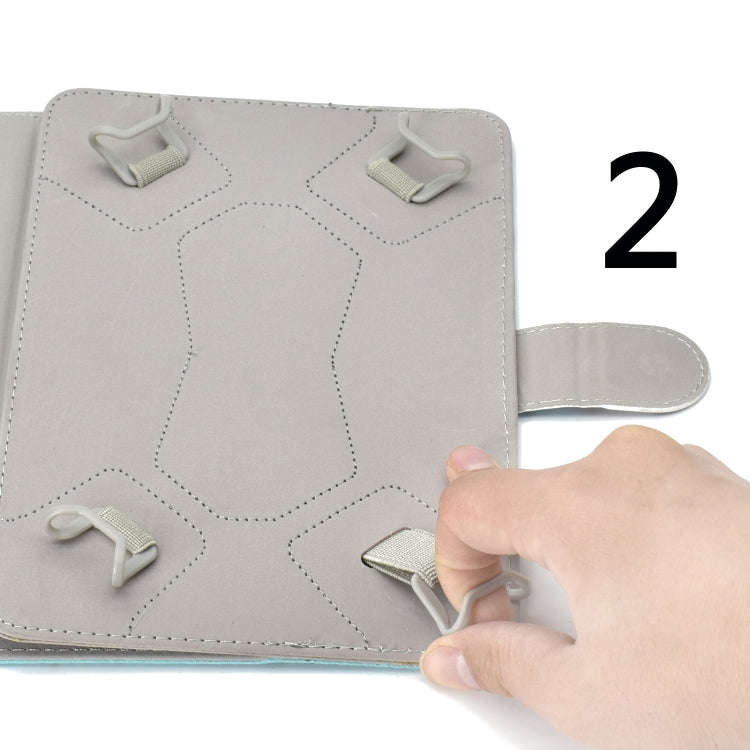 Colored Pattern Drawing Horizontal Flip PU Leather Case with Three-folding Holder & Sleep / Wake-...