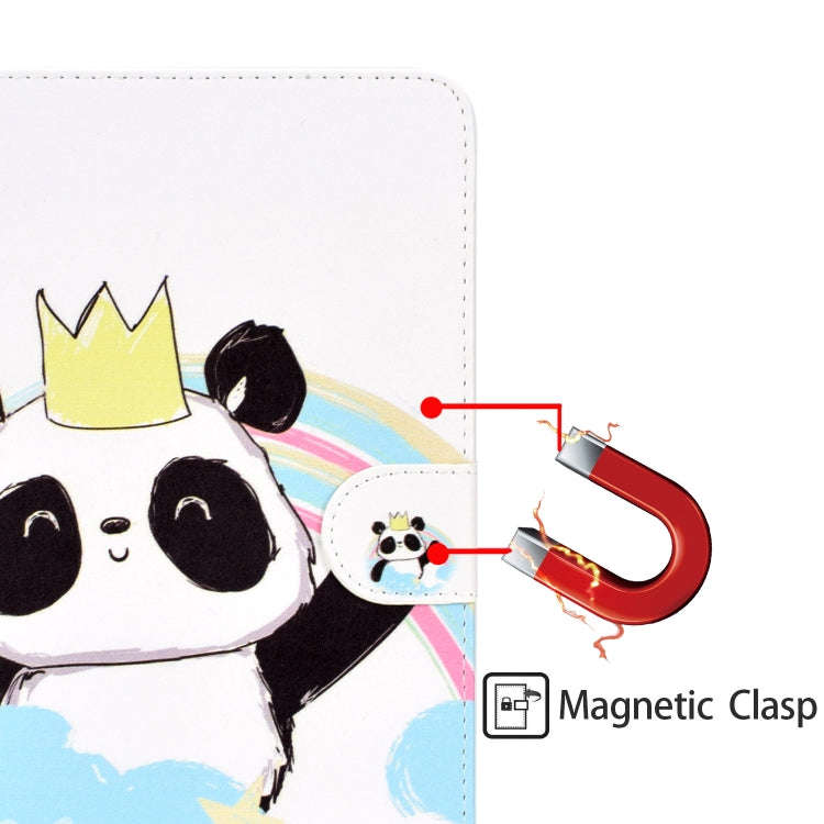 Colored Pattern Drawing Horizontal Flip PU Leather Case with Three-folding Holder & Sleep / Wake-...