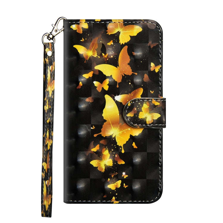 3D Painting Pattern Horizontal Flip TPU + PU Leather Case with Holder & Card Slots & Wallet, For ...