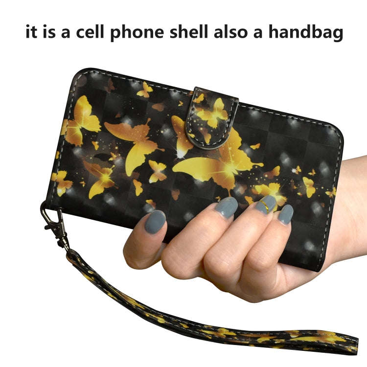 3D Painting Pattern Horizontal Flip TPU + PU Leather Case with Holder & Card Slots & Wallet, For ...