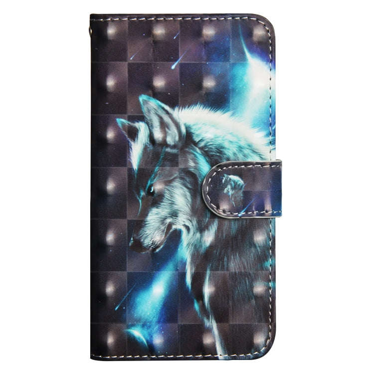 3D Painting Pattern Horizontal Flip TPU + PU Leather Case with Holder & Card Slots & Wallet, For ...