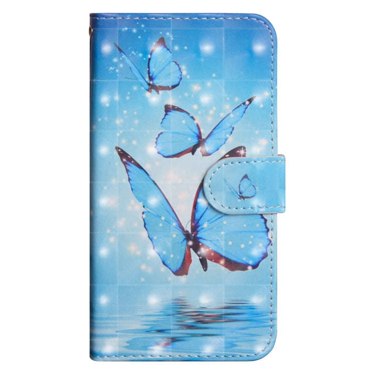 3D Painting Pattern Horizontal Flip TPU + PU Leather Case with Holder & Card Slots & Wallet, For ...