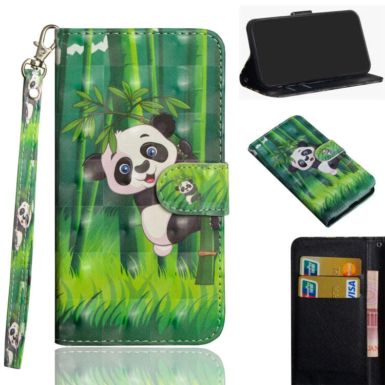 3D Painting Pattern Horizontal Flip TPU + PU Leather Case with Holder & Card Slots & Wallet, For ...