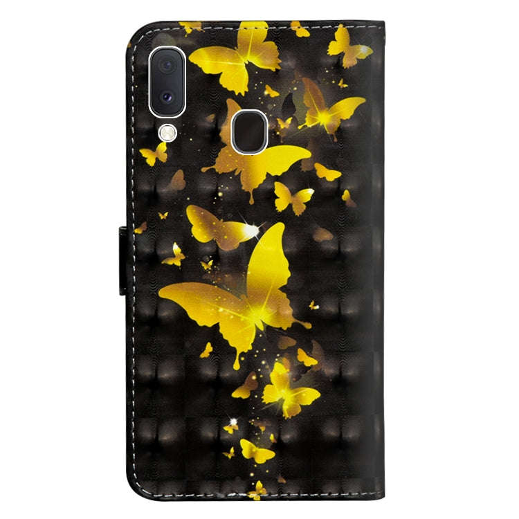 3D Painting Pattern Horizontal Flip TPU + PU Leather Case with Holder & Card Slots & Wallet, For ...