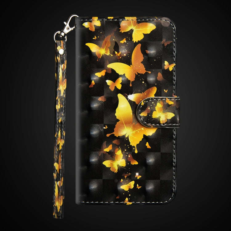 3D Painting Pattern Horizontal Flip TPU + PU Leather Case with Holder & Card Slots & Wallet, For ...
