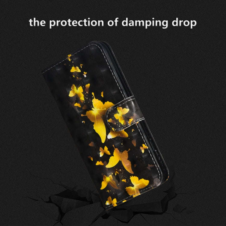 3D Painting Pattern Horizontal Flip TPU + PU Leather Case with Holder & Card Slots & Wallet, For ...