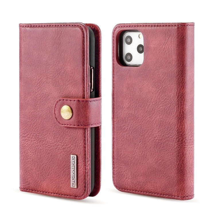 DG.MING Crazy Horse Texture Flip Detachable Magnetic Leather Case with Holder & Card Slots & Wall...