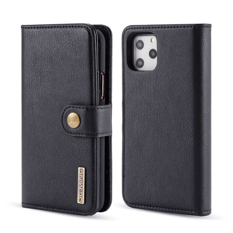 DG.MING Crazy Horse Texture Flip Detachable Magnetic Leather Case with Holder & Card Slots & Wall...