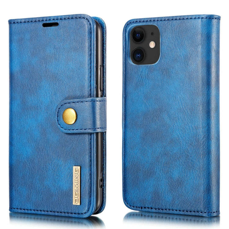 DG.MING Crazy Horse Texture Flip Detachable Magnetic Leather Case with Holder & Card Slots & Wall...
