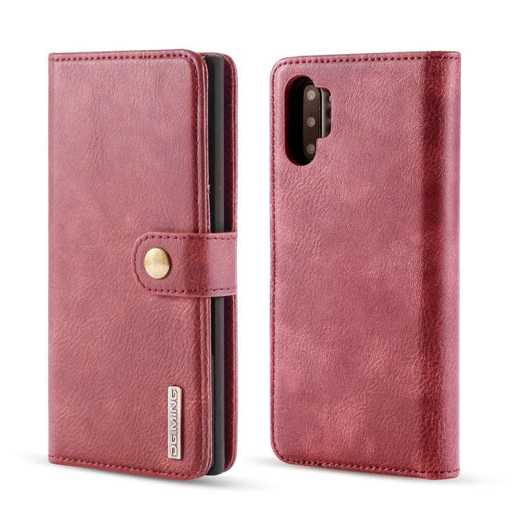 DG.MING Crazy Horse Texture Flip Detachable Magnetic Leather Case with Holder & Card Slots & Wall...