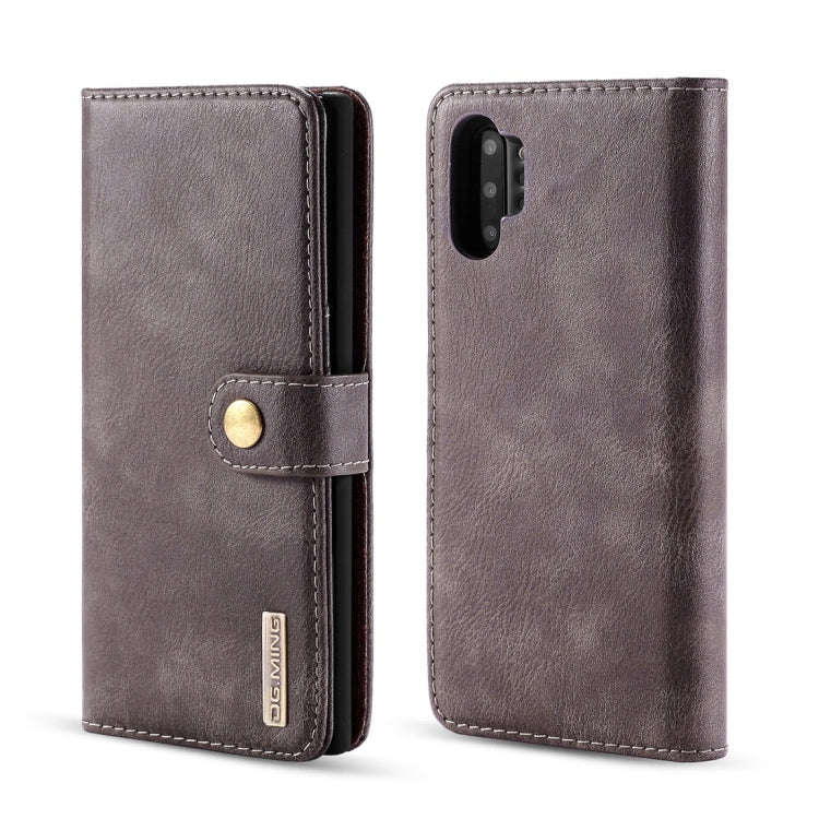 DG.MING Crazy Horse Texture Flip Detachable Magnetic Leather Case with Holder & Card Slots & Wall...