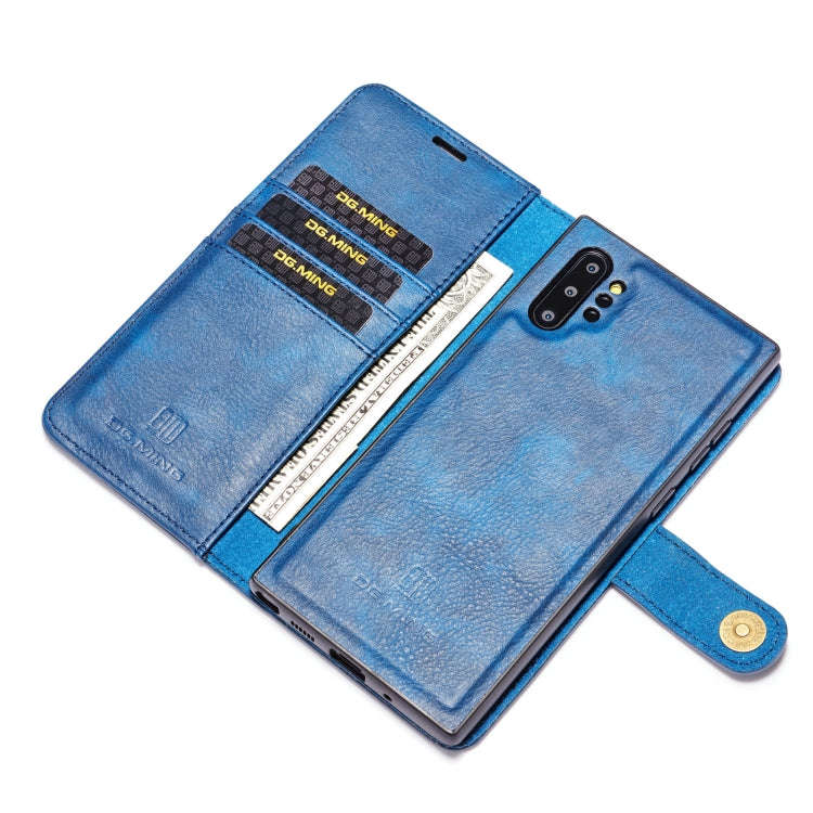 DG.MING Crazy Horse Texture Flip Detachable Magnetic Leather Case with Holder & Card Slots & Wall...