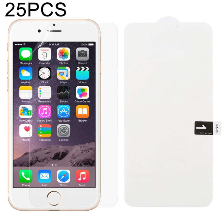 25 PCS Soft Hydrogel Film Full Cover Front Protector with Alcohol Cotton + Scratch Card for, For ...