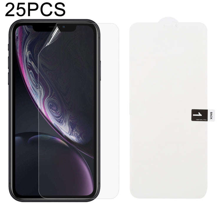 25 PCS Soft Hydrogel Film Full Cover Front Protector with Alcohol Cotton + Scratch Card for, For ...