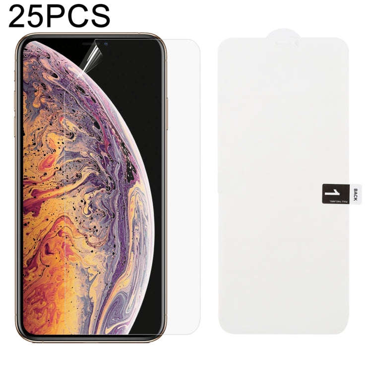 25 PCS Soft Hydrogel Film Full Cover Front Protector with Alcohol Cotton + Scratch Card for, For ...