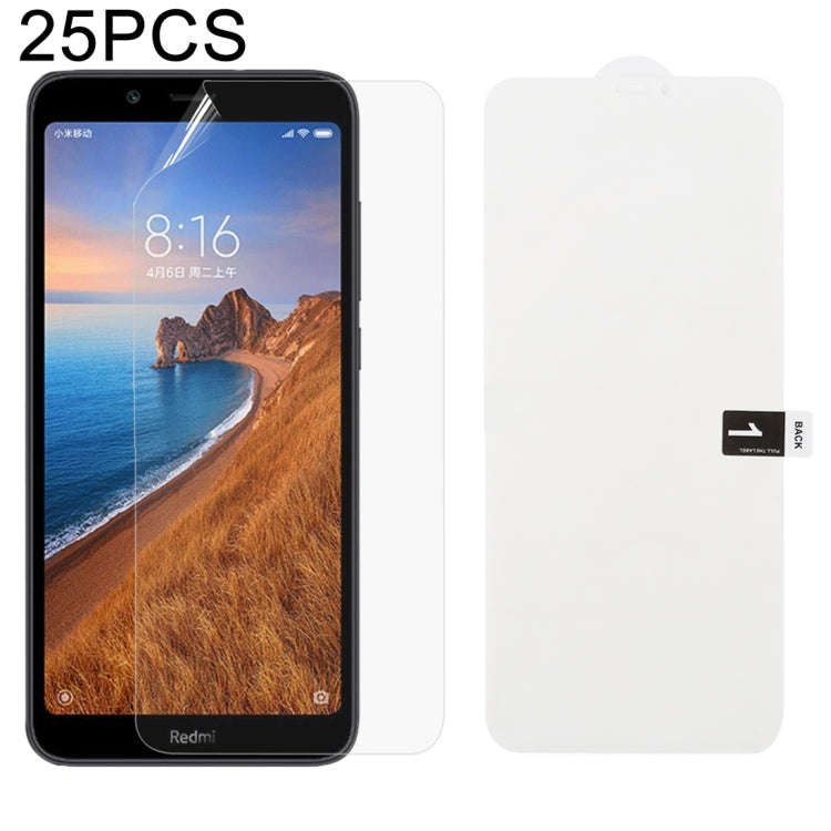 25 PCS Soft Hydrogel Film Full Cover Front Protector with Alcohol Cotton + Scratch Card for, For ...