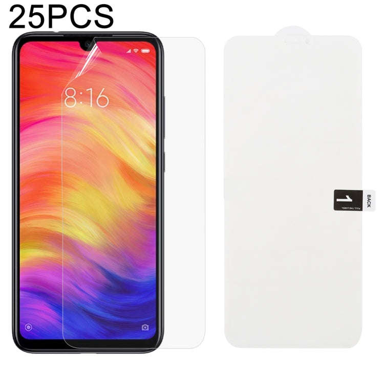 25 PCS Soft Hydrogel Film Full Cover Front Protector with Alcohol Cotton + Scratch Card for, For ...