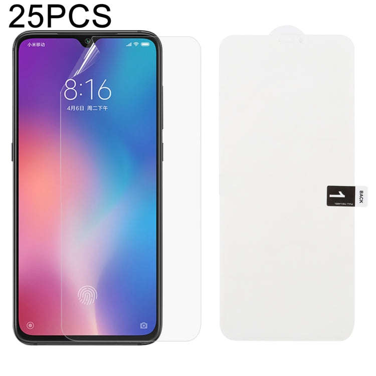 25 PCS Soft Hydrogel Film Full Cover Front Protector with Alcohol Cotton + Scratch Card for, For ...