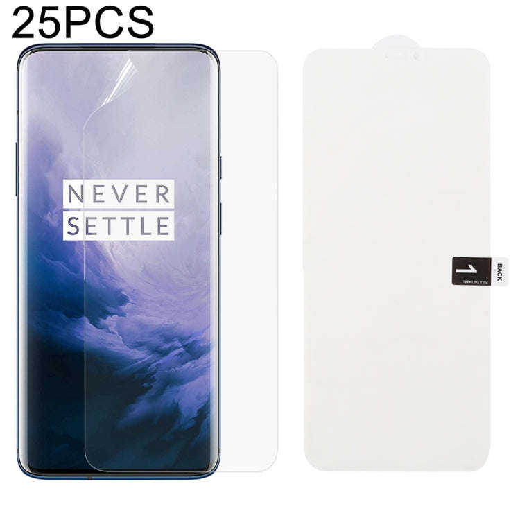 25 PCS Soft Hydrogel Film Full Cover Front Protector with Alcohol Cotton + Scratch Card for, For ...