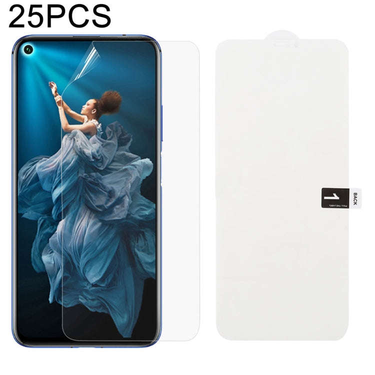 25 PCS Soft Hydrogel Film Full Cover Front Protector with Alcohol Cotton + Scratch Card for, For ...