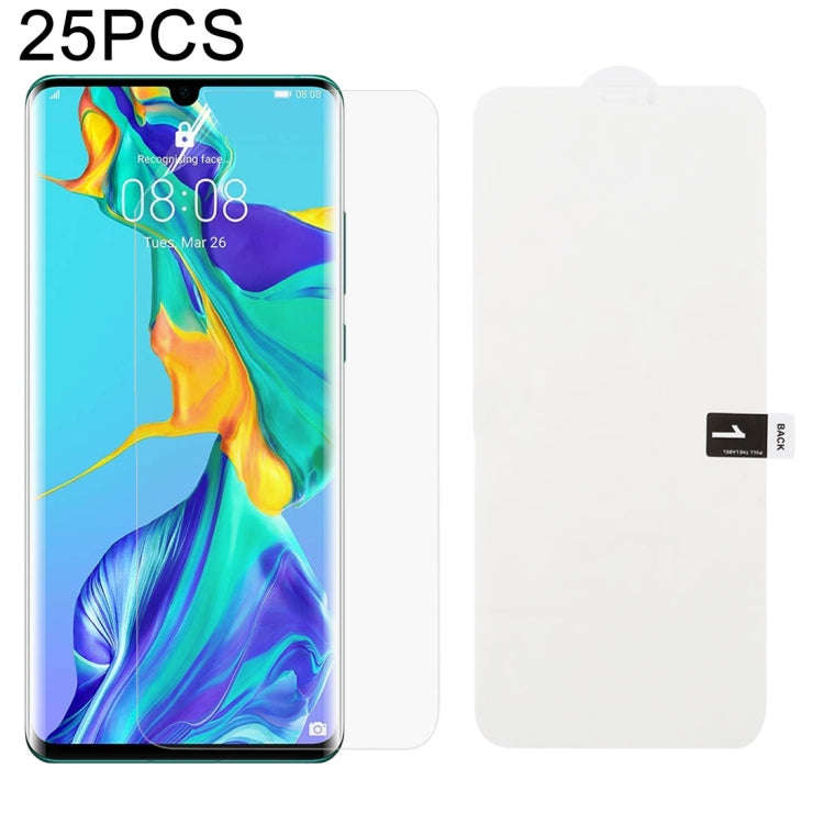 25 PCS Soft Hydrogel Film Full Cover Front Protector with Alcohol Cotton + Scratch Card for, For ...