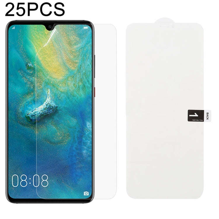 25 PCS Soft Hydrogel Film Full Cover Front Protector with Alcohol Cotton + Scratch Card for, For ...