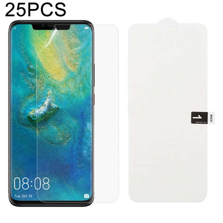 25 PCS Soft Hydrogel Film Full Cover Front Protector with Alcohol Cotton + Scratch Card for, For ...