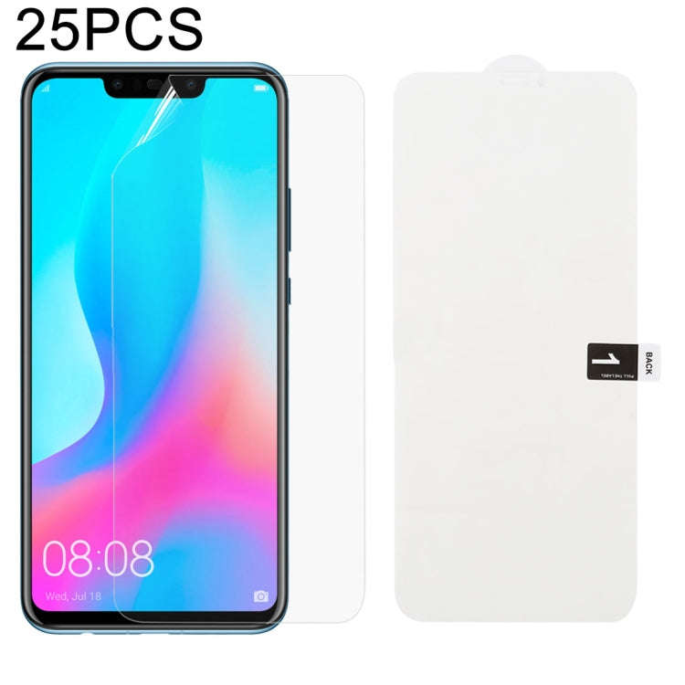 25 PCS Soft Hydrogel Film Full Cover Front Protector with Alcohol Cotton + Scratch Card for, For ...