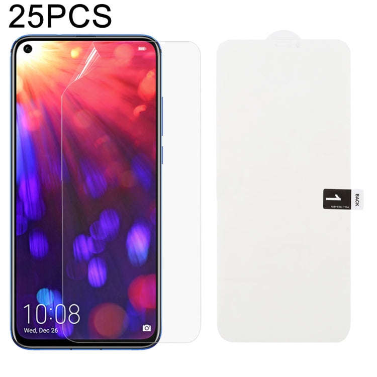 25 PCS Soft Hydrogel Film Full Cover Front Protector with Alcohol Cotton + Scratch Card for, For ...